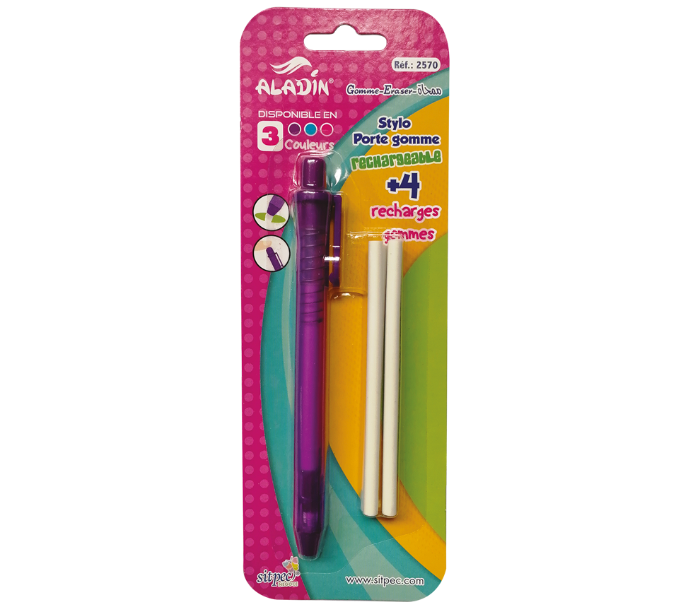 Stylo porte gomme rechargeable R2570